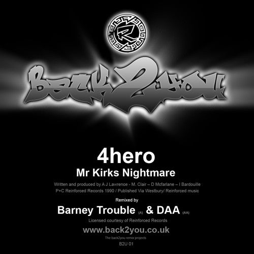 4 Hero : Mr Kirks Nightmare (Back 2 You Remixes) (12", Promo, W/Lbl)