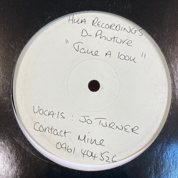 D-Phuture Feat Jo Turner : Take a Look (12", Single, W/Lbl)