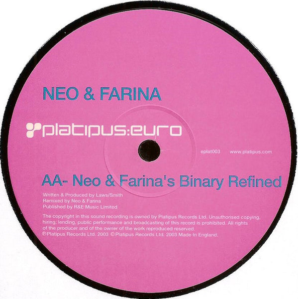 Neo & Farina : Someone / Neo & Farina's Binary Refined (12")