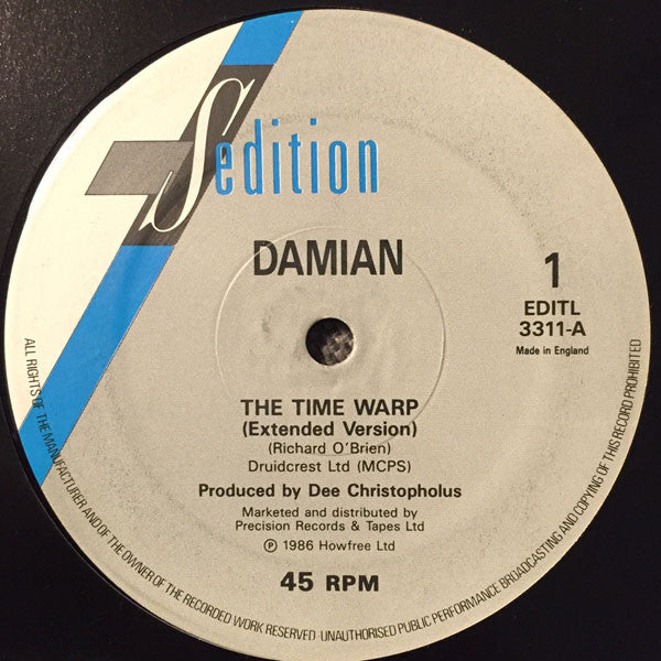 Damian : The Time Warp (12")