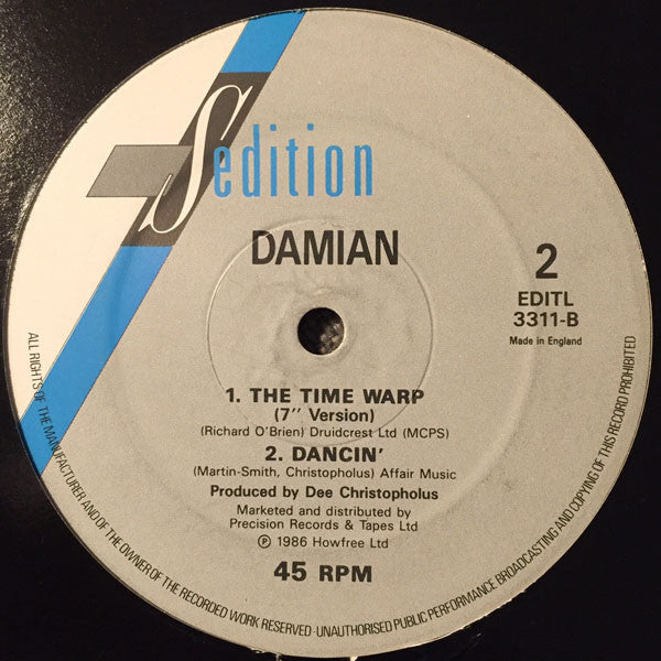 Damian : The Time Warp (12")