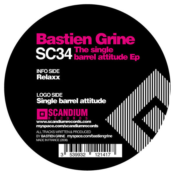 Bastien Grine : The Single Barrel Attitude EP (12", EP)