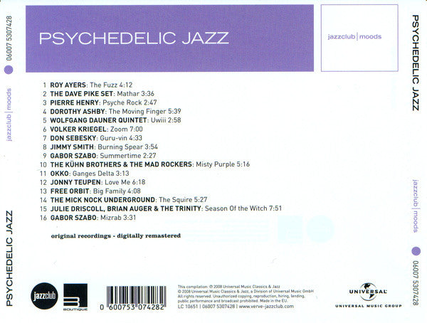 Various : Psychedelic Jazz (The Best Mindblowing Spaced-Out Jazz Grooves) (CD, Comp, RM)