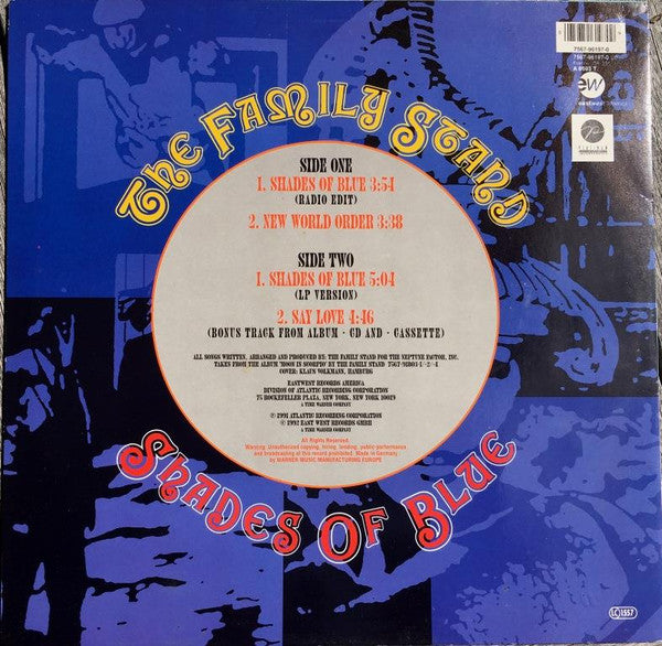 The Family Stand : Shades Of Blue (12", Single)