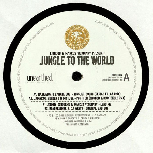 Various : Liondub & Marcus Visionary Present: Jungle To The World 2 (12")