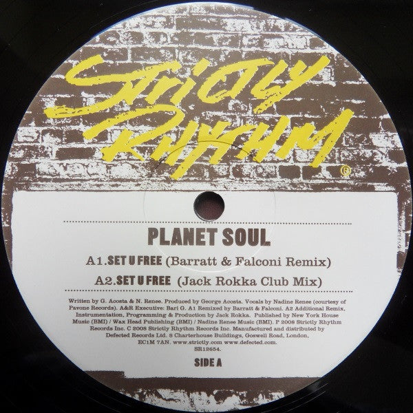 Planet Soul : Set U Free (2008 Remixes) (12")