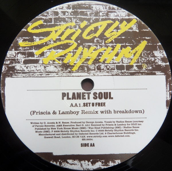 Planet Soul : Set U Free (2008 Remixes) (12")