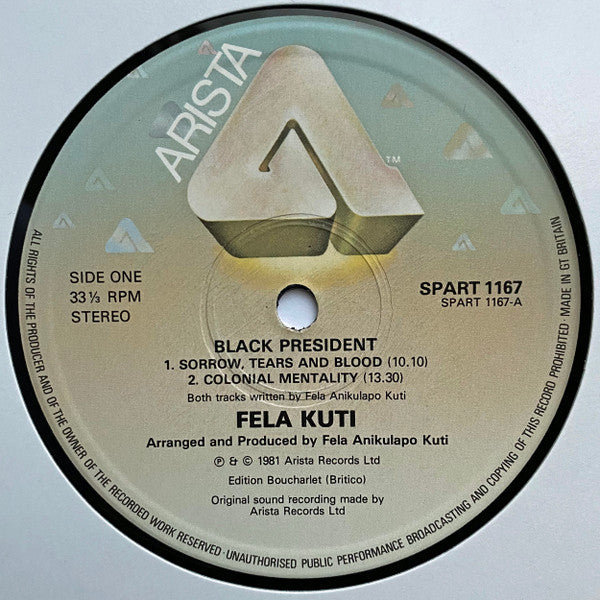 Fela Kuti : Black-President (LP, Comp)