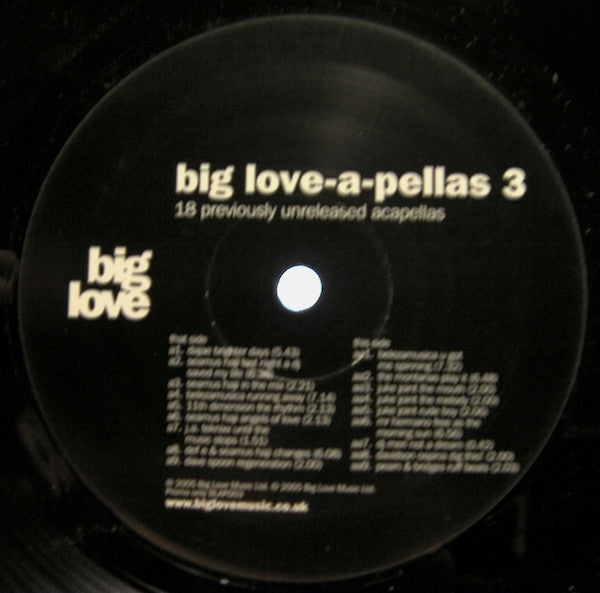 Various : Big-Love-A-Pellas 3 (12", Promo)