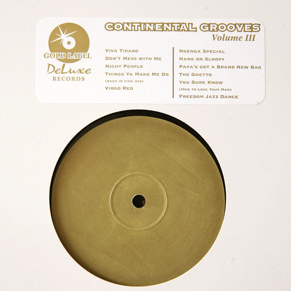 Various : Continental Grooves Volume III (LP, Comp, Unofficial)