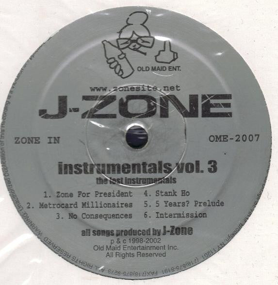 J-Zone : Instrumentals Vol.3 (LP)