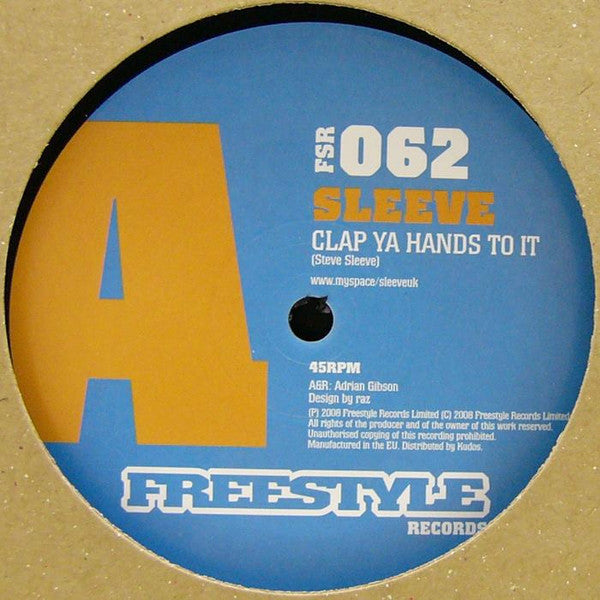 Sleeve : Clap Ya Hands To It (12")