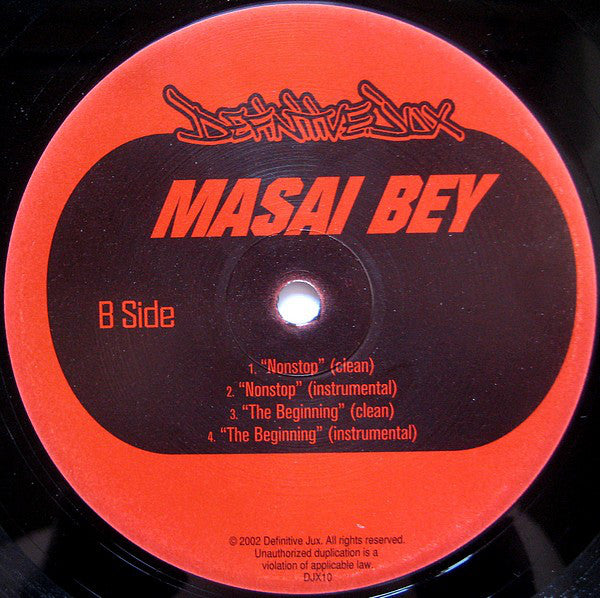 Masai Bey : Paper Mache (12", Single)
