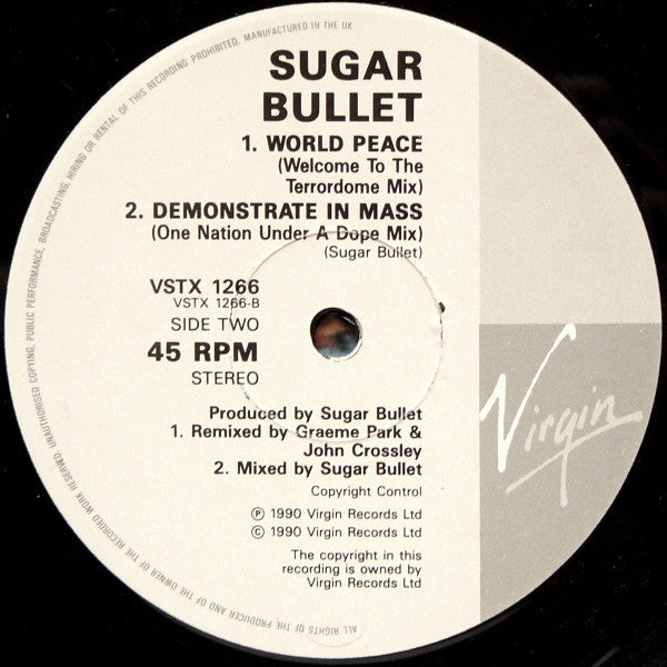 Sugar Bullet : World Peace (Armageddon Mix) (12")