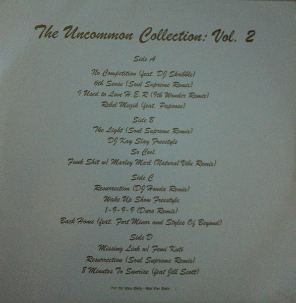 Common : The Uncommon Collection: Vol. 2 (2x12", Comp, Unofficial)