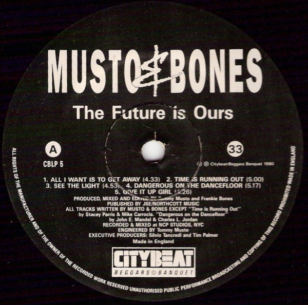 Musto & Bones : The Future Is Ours (LP, Album)