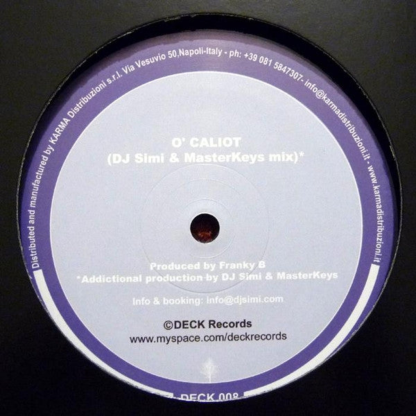 Franky B aka Cryptic Monkey : O' Caliot (12")