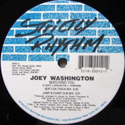 Joey Washington : Watching You (12")