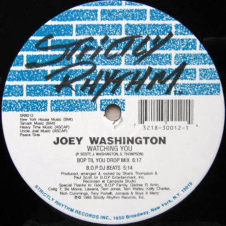 Joey Washington : Watching You (12")