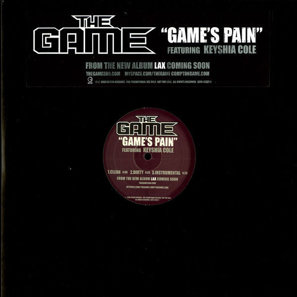 The Game (2) Featuring Keyshia Cole : Game's Pain (12")