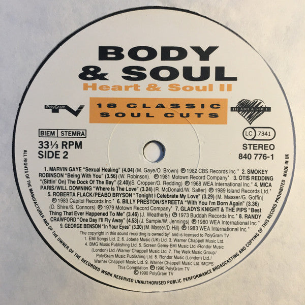 Various : Body & Soul (LP, Comp)