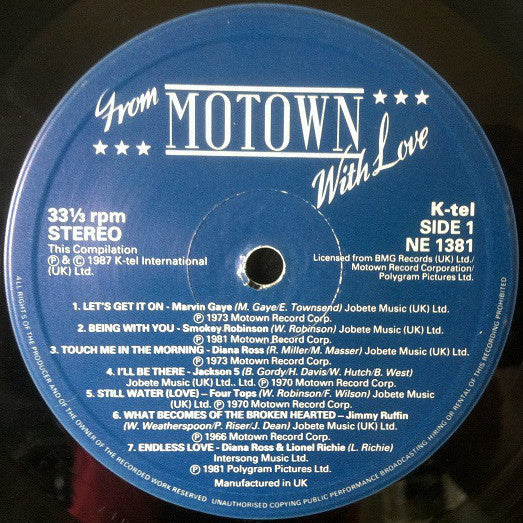 Various : From Motown With Love (2xLP, Comp)