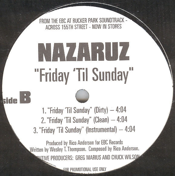 Dead Prez Feat. Tahir / Nazaruz : Get Ready / Friday 'Til Sunday (12", Ltd, Promo)