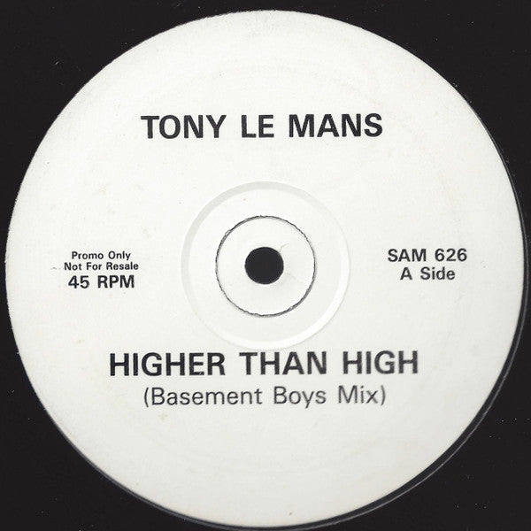 Tony LeMans : Higher Than High (12", Promo)