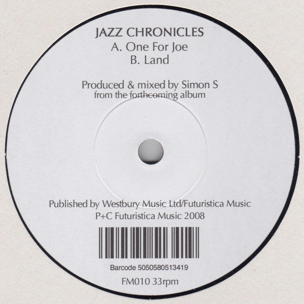 Jazz Chronicles : One For Joe / Land (7", Ltd)