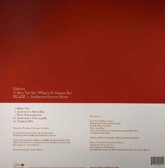 Edmon Costa : O Que Vai Ser (What's It Gonna Be) (2x12")