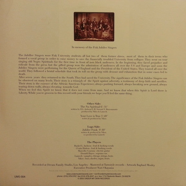 Nikos & Lamech : The Nu Spirituals (12")