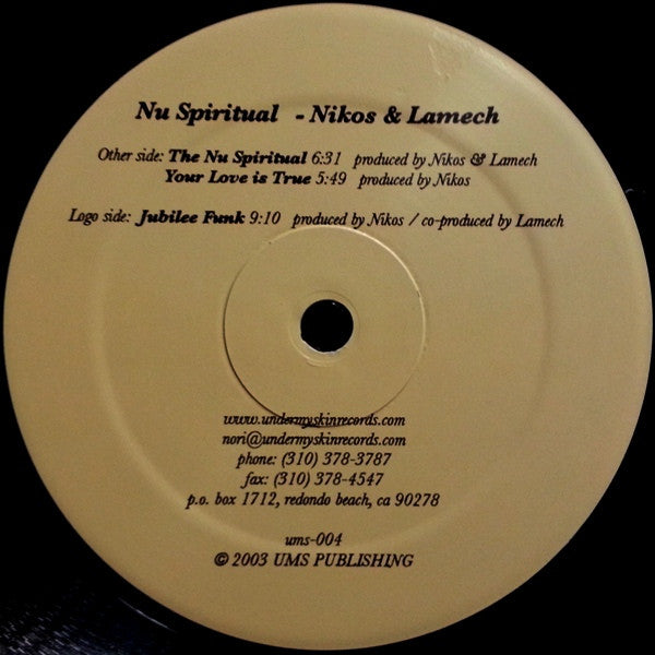Nikos & Lamech : The Nu Spirituals (12")