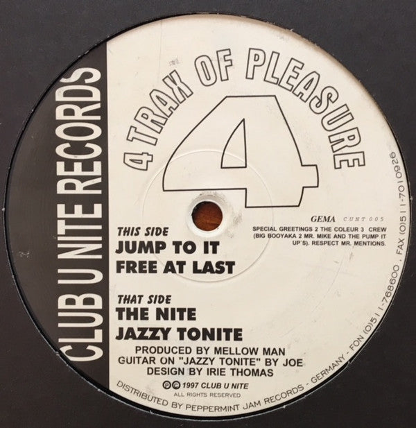 Mellow Man : 4 Trax Of Pleasure (12")