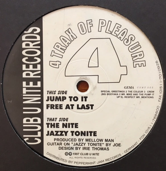 Mellow Man : 4 Trax Of Pleasure (12")