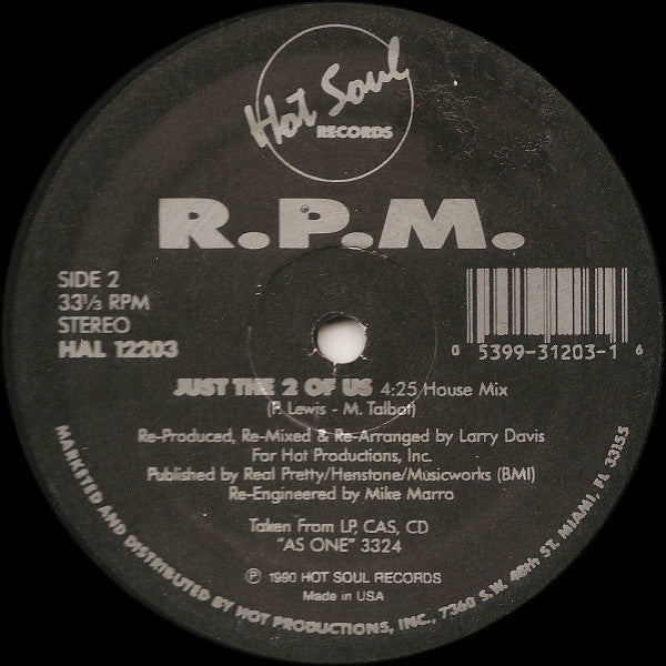 RPM (4) : Lady It's Time (12")