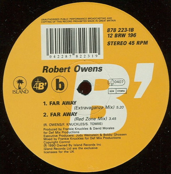 Robert Owens : Happy / Far Away (12")