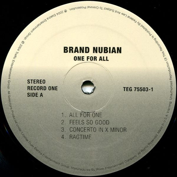 Brand Nubian : One For All (2xLP, Album, RE)