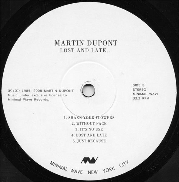 Martin Dupont : Lost And Late... (LP, Comp, Ltd)