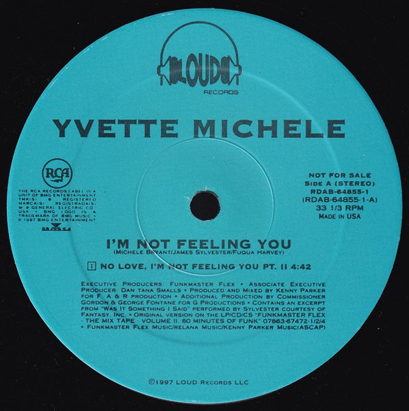 Yvette Michele : I'm Not Feeling You (12", Promo)