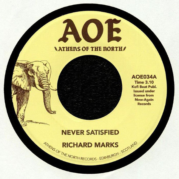 Richard Marks : Never Satisfied / Did You Ever Lose Something (7", RE)