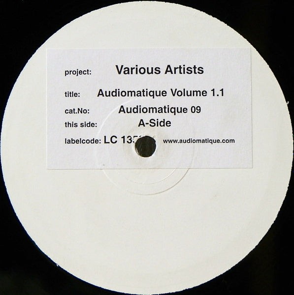 Various : Audiomatique Volume 1.1 (12", Promo, W/Lbl)