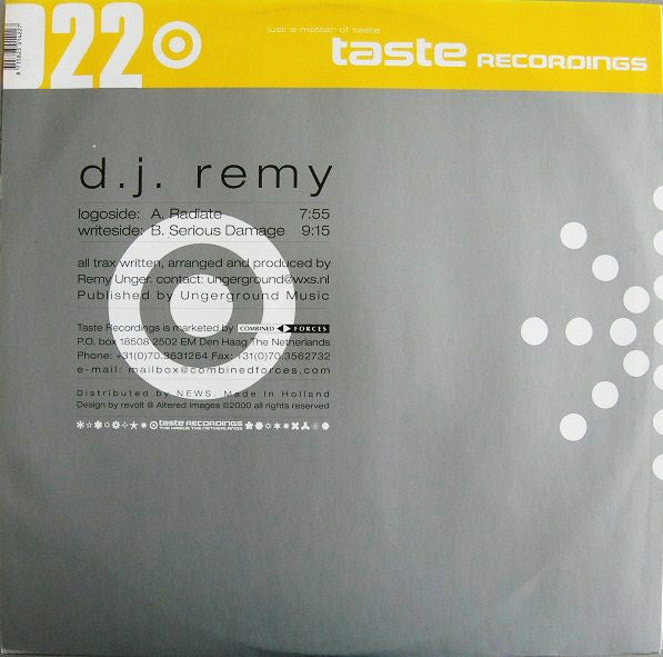DJ Remy : Radiate (12")