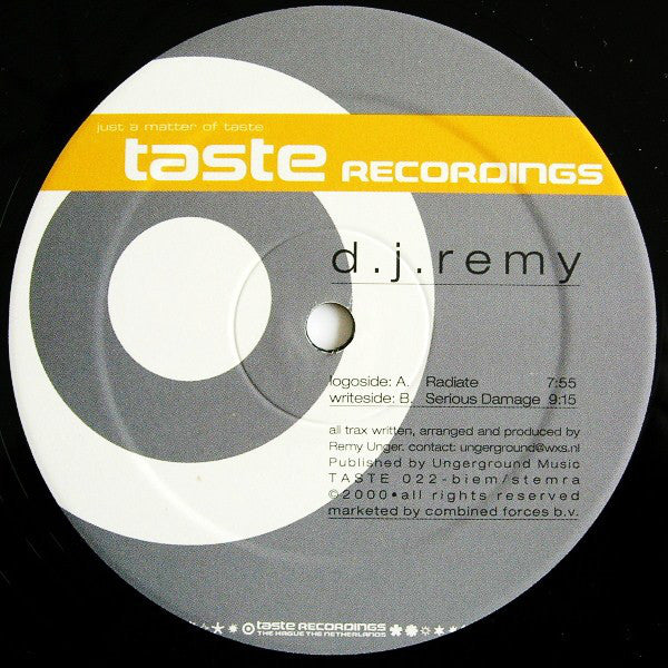 DJ Remy : Radiate (12")