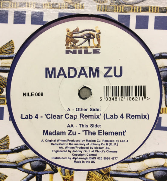 Madam Zu : Clear Cap Remix / The Element (12")