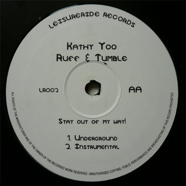 Kathy Yoo : Stay Out Of My Way! (12")