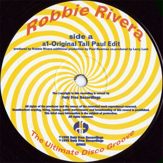 Robbie Rivera : The Ultimate Disco Groove (12")