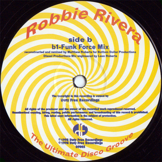 Robbie Rivera : The Ultimate Disco Groove (12")