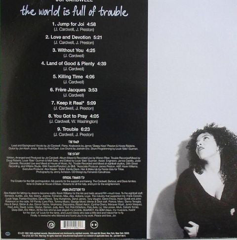 Joi Cardwell : The World Is Full Of Trouble (2xLP, Album)
