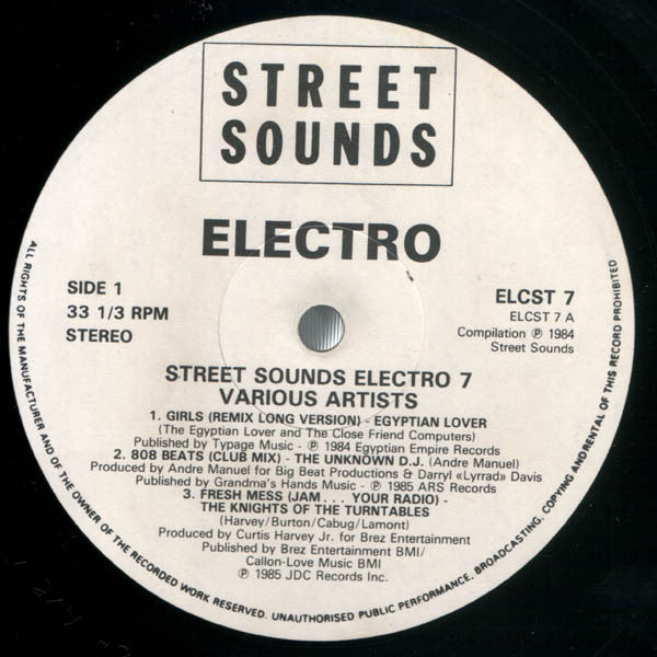 Various : Street Sounds Electro 7 (LP, Comp, Mixed)