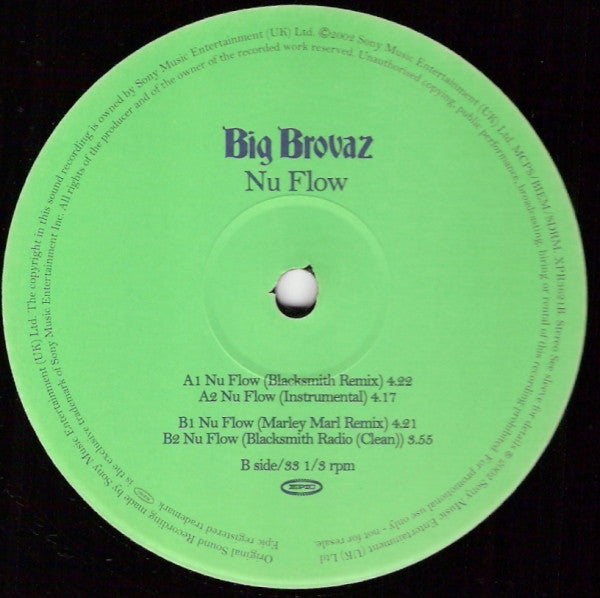 Big Brovaz : Nu Flow (12", Promo)